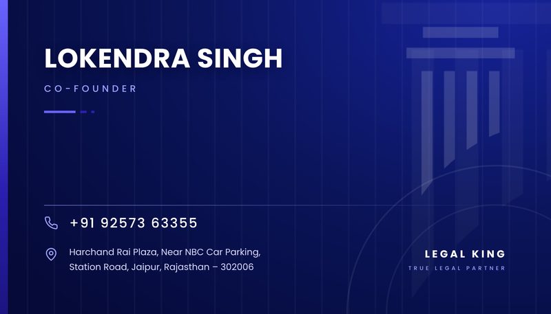 Lokendra Singh visiting card