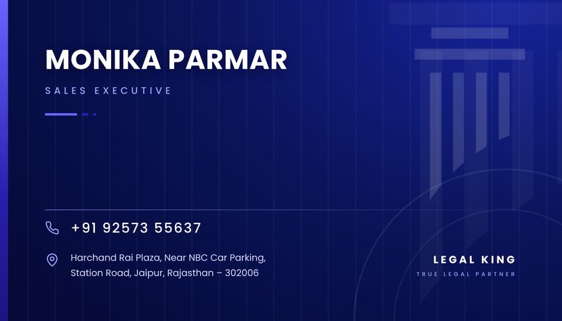 Monika Parmar visiting card